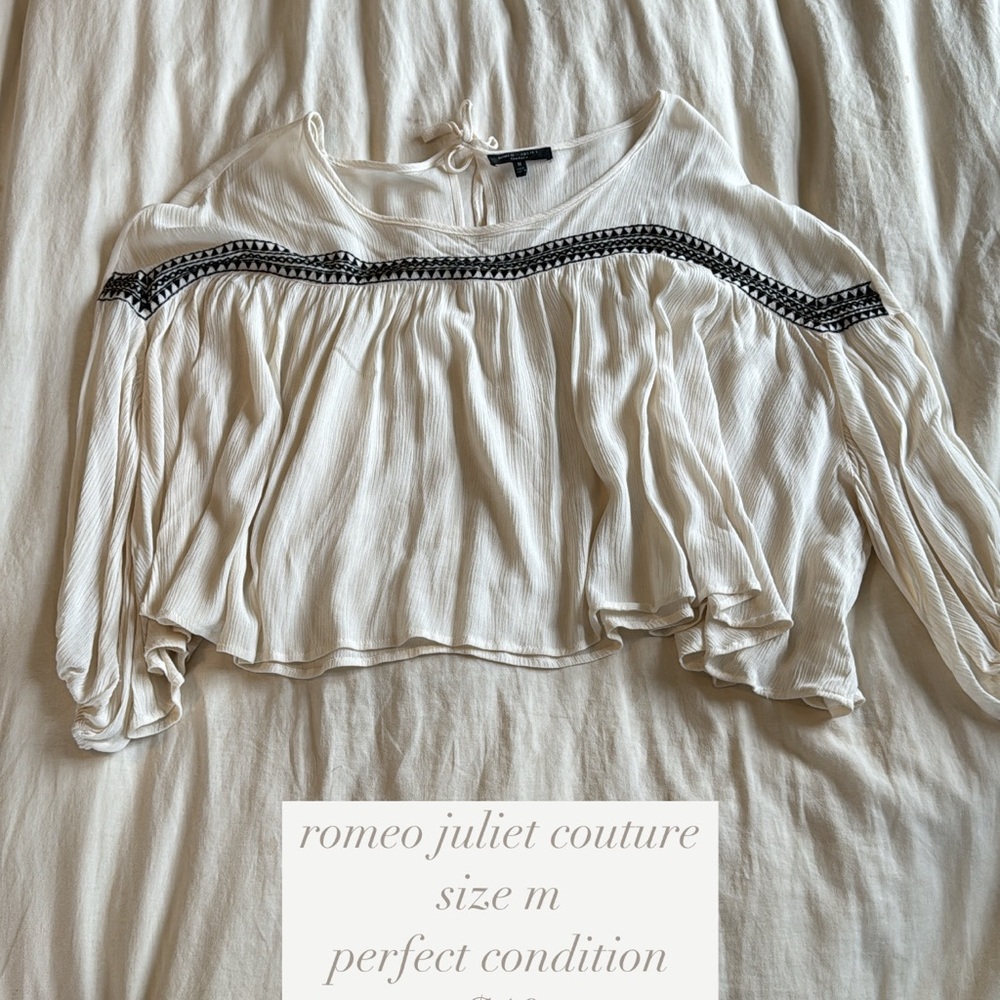 romeo juliet couture boho loose flowy top